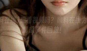 想看视频吗？黑料在线为你定制瓜事件回放！
